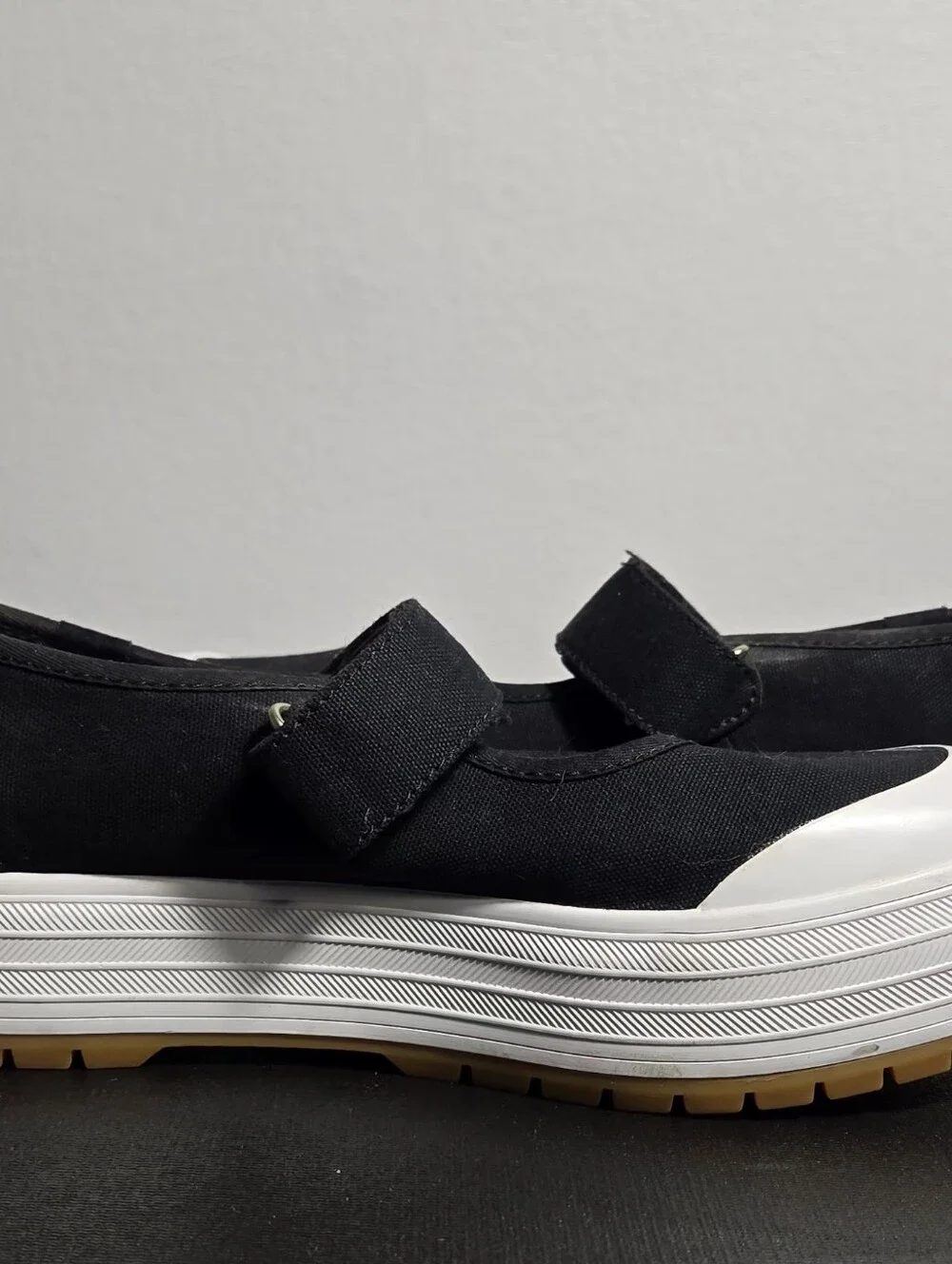 KEDS Mary Jane, Black Canvas, Women Size 8.5